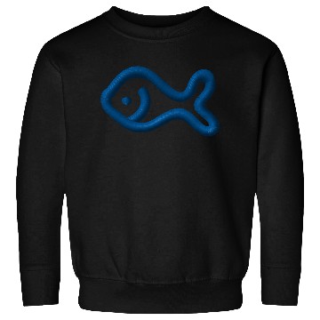 Discover Fish embroidered Sweatshirts