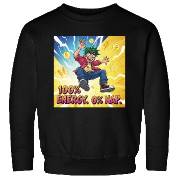 Discover Lemon Bolt No Sleep. Just Zaps Sweatshirts