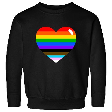 Discover LGBTQ+/Pride/Progress Heart Sweatshirts