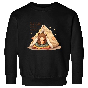 Discover Fort Latte - Cute Bear Cub & Cozy Coffee Fun Sweatshirts