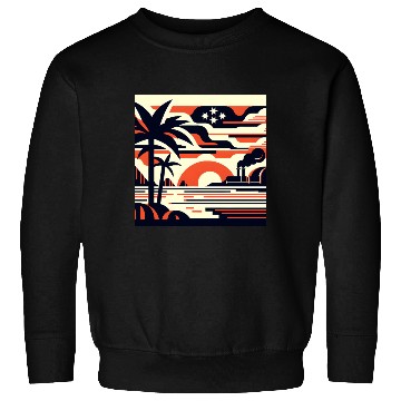 Discover Twilight Palm & Factory Scene Sweatshirts