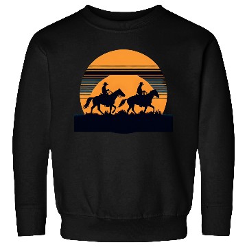 Discover Western Riders at Sunset Sweatshirts