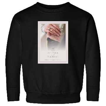 Discover Light Pink Elegant and Minimal Wedding Invitati Sweatshirts