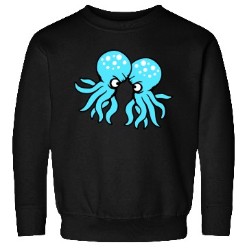 Discover 2 Octopus friends Two fighting enemies Rivals Team Sweatshirts