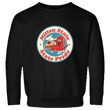 Discover Great Lakes Charm Michigan Mitten Vintage Style Sweatshirts