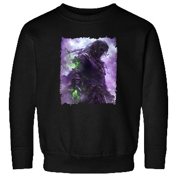 Discover Shadow Elf with Purple Aura and Magic Power Sweatshirts