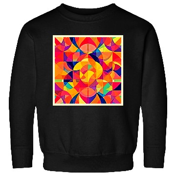 Discover Vibrant Abstract Symmetry Art Sweatshirts