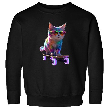 Discover Skate Meow Sweatshirts