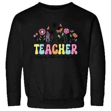 Discover Teacher Flower Floral Dalmatian Dots Sweatshirts