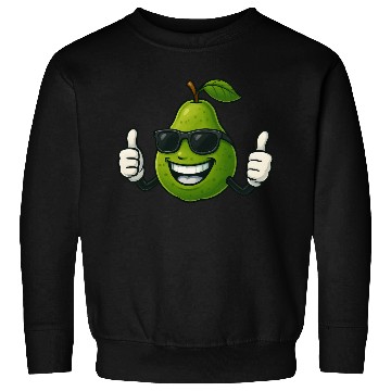 Discover Cute cartoon pear guava fruit summer joy Sweatshirts