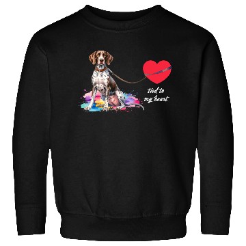 Discover Pointer Tied To My Heart Sweatshirts