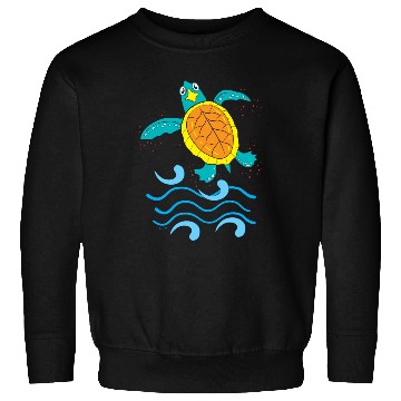 Discover Cute Hawksbill Baby Sea Turtle Sweatshirts