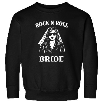 Discover Rock N Roll Bride Graphic Sweatshirts