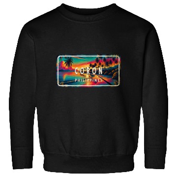 Discover Coron - Tropical Retro Sweatshirts