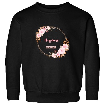 Discover Choose Happiness Floral Frame - Bloom With Joy Sweatshirts
