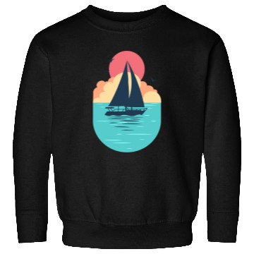 Discover Sunset Sailboat Ocean Sweatshirts Design