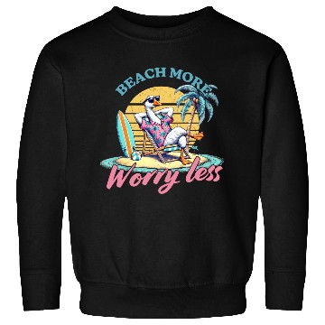 Discover Summer Beach more worry less Sweatshirts