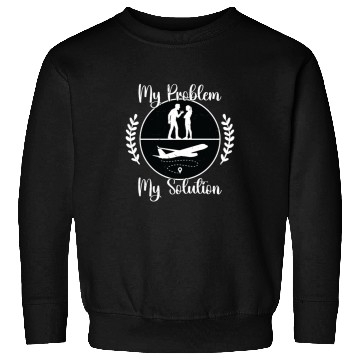Discover Flight Instructor My Problem My Pictogram Mom Dad Sweatshirts