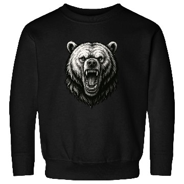Discover Fierce Roaring Bear Head Sweatshirts – Bold Wilderness