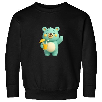 Discover A bear cub with a cocktail Sweatshirts