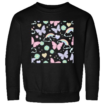 Discover Whimsical Butterfly Garden & Stars Pattern Sweatshirts