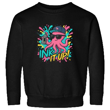Discover Ink It Up – Cool Graffiti Octopus Street Art Desig Sweatshirts