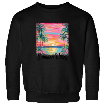 Discover Summer Vibe Preppy Beach Sweatshirts