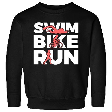 Discover Swim Bike Run Repeat Sweatshirts