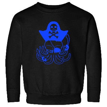 Discover Octopus pirate crew captain sailor buccaneer sail Sweatshirts