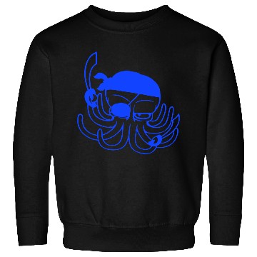 Discover Octopus pirate crew captain sailor buccaneer sail Sweatshirts