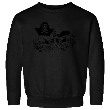 Discover Two octopus pirate sailing crew captain privateer Sweatshirts