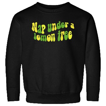 Discover Nap Under a Lemon Tree Retro Design Sweatshirts