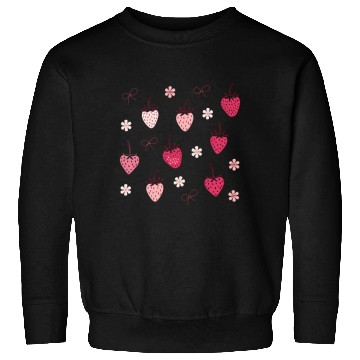 Discover Strawberry Seamless Pattern Summer Vacation Sweatshirts