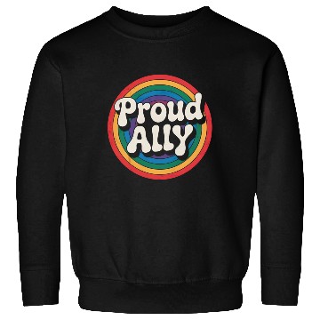 Discover Proud Ally LGBTQ Pride Rainbow Sweatshirts
