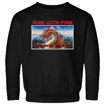 Discover Rise With Fire Guardian Dragon Roaring Sweatshirts