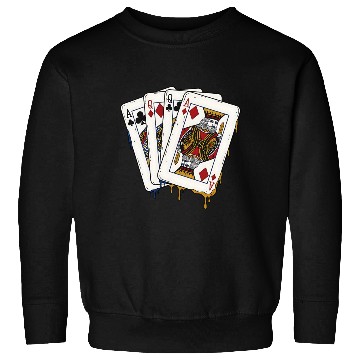 Discover poker cards spades hand Sweatshirts