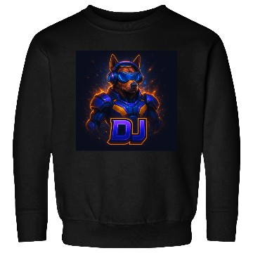 Discover "Cyberpunk DJ Dog | Futuristic Style with a Doggy2 Sweatshirts