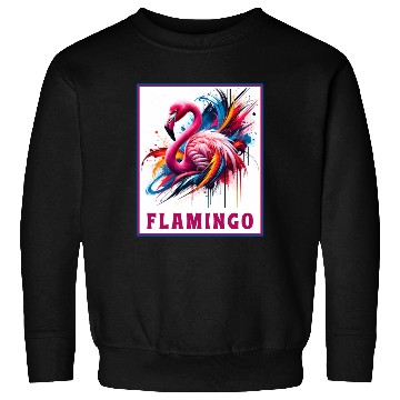 Discover Graffiti Flamingo Explosion Sweatshirts