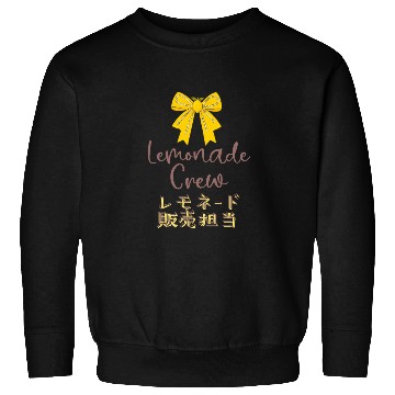 Discover Lemonade Crew Yellow Bow Sweatshirts