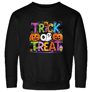 Discover Trick or Treat Halloween Ghost Pumpkin Sweatshirts