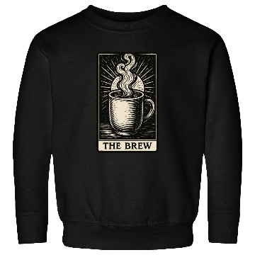 Discover The Brew – Coffee Tarot Card in Vintage Ink Sweatshirts