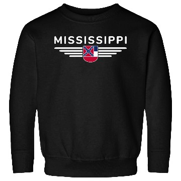 Discover Mississippi State Flag Emblem Design Sweatshirts
