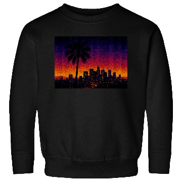 Discover Tokyo Night Skyline Vaporwave Poster Sweatshirts