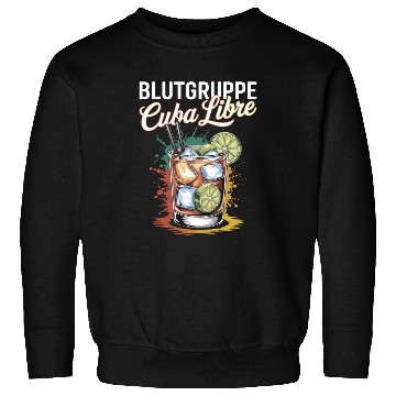 Discover Blutgruppe Cuba Libre Cocktail Bartender Sweatshirts