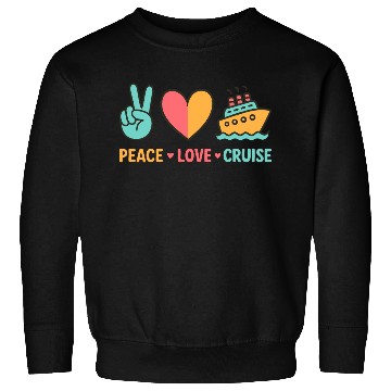 Discover Peace Love Cruise Vacation Sweatshirts