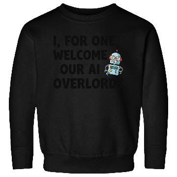 Discover I for one welcome our AI overlords Sweatshirts
