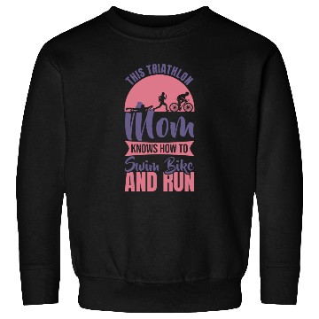 Discover Swim Bike Run Mom Sweatshirts