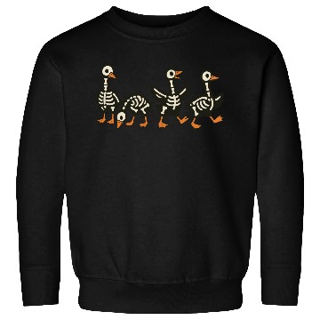 Discover Funny Goose Skeleton Halloween Spooky Sweatshirts