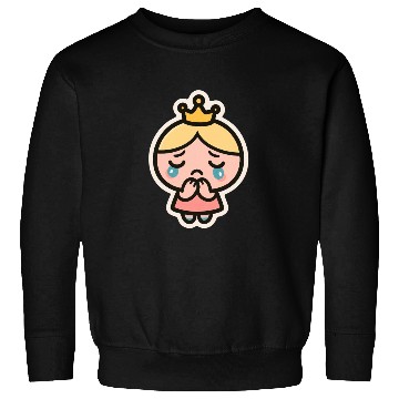 Discover Crying Bubi – Cute Sad Girl Blob Sticker Sweatshirts