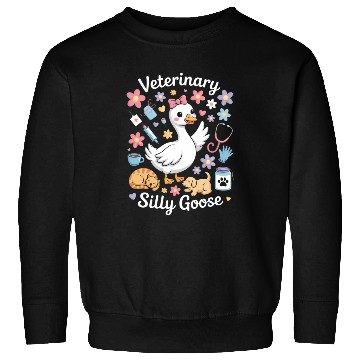 Discover Veterinarian Silly Goose Veterinary Medicine Sweatshirts